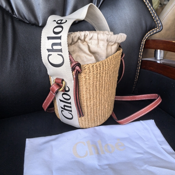 SMALL WOODY TOTE BAG IN NATURAL FIBERS - Picture 3 of 11